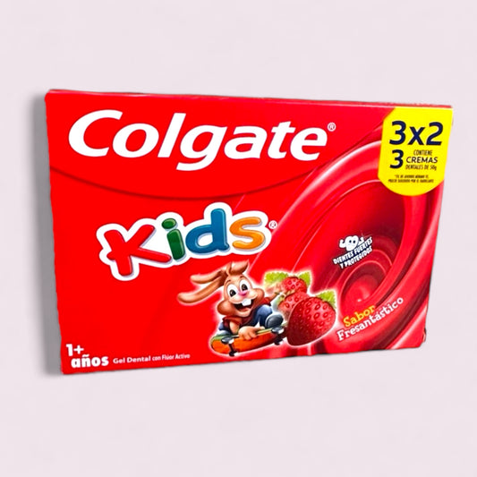 PASTA DENTAL INFANTIL - GEL DENTAL COLGATE KIDS FRESANTASTICO +6 ANOS 50GR X3 (3X2)