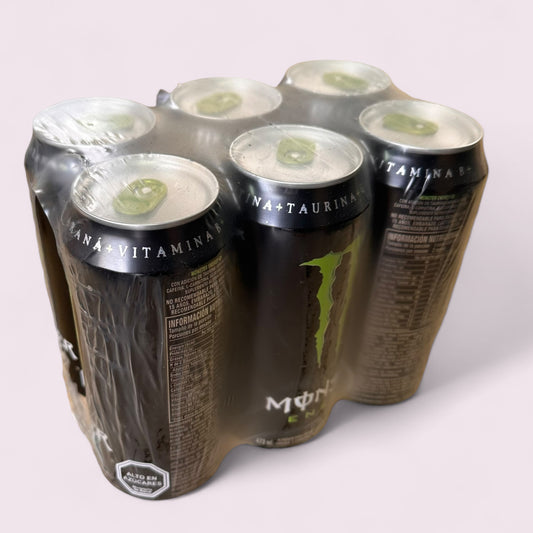 BIENESTAR - PACK MONSTER ENERGY BEBIDA ALIMENTO PARA DEPORTISTA X6 UNIDADES  473 ML