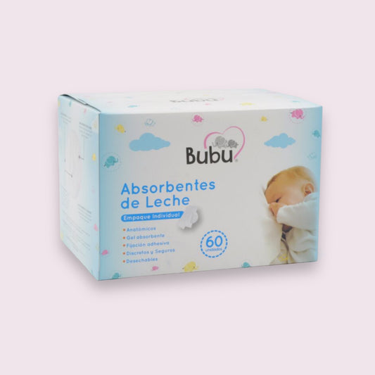 BUBU ABSORBENTES DE LECHE ANATOMICOS EMPAQUE INDIVIDUAL X60