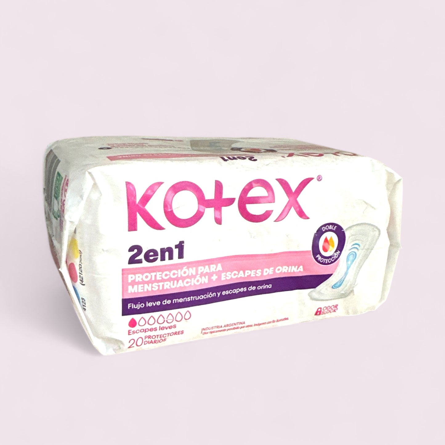 KOTEX 2 EN 1 PROTECTORES DIARIOS 20 UNIDADES