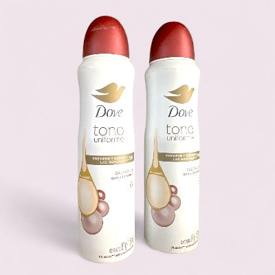 DESODORANTE MUJER - PACK DOVE TONO UNIFORME DESODORANTE SPRAY ANTITRANSPIRANTE 72H 150ML X2 UNIDADES