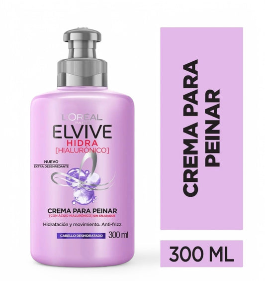 ELVIVE CREMA PARA PEINAR HIDRA HIALURONICO 300 ML
