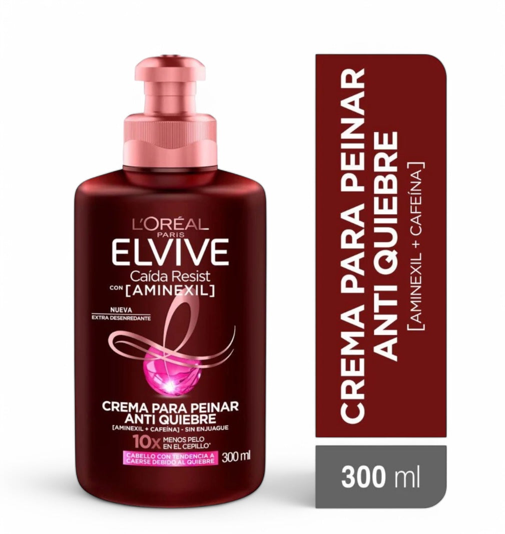 ELVIVE CREMA PARA PEINAR CAIDA RESIST CON AMINEXIL 300 ML