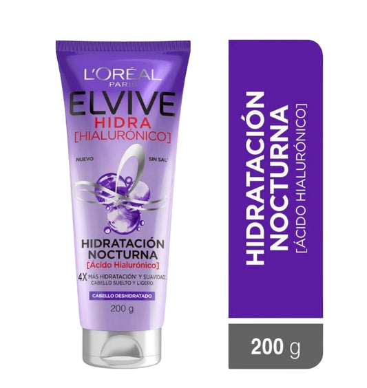 ELVIVE TRATAMIENTO HIDRA HIALURONICO, HIDRATACIÓN NOCTURNA 200G