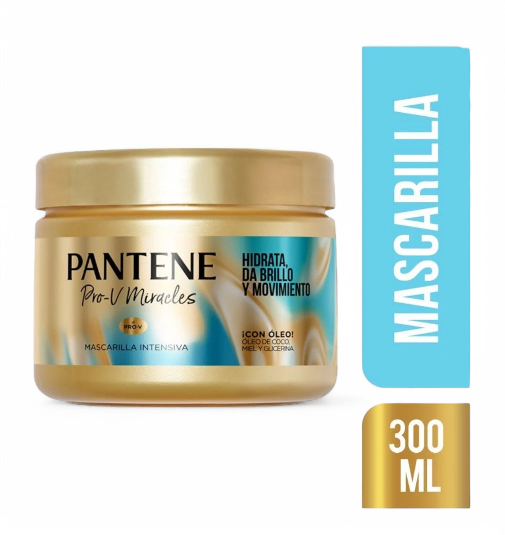PANTENE MASCARILLA CAPILAR HIDRATANTE ÓLEO DE COCO, MIEL Y GLICERINA 300ML
