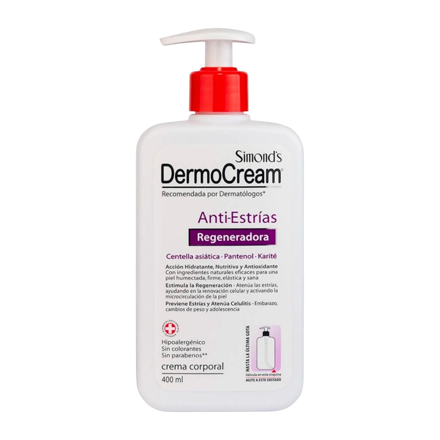 CREMA CORPORAL SIMONDS DERMOCREAM ANTI ESTRIAS REGENERADORA 400ML