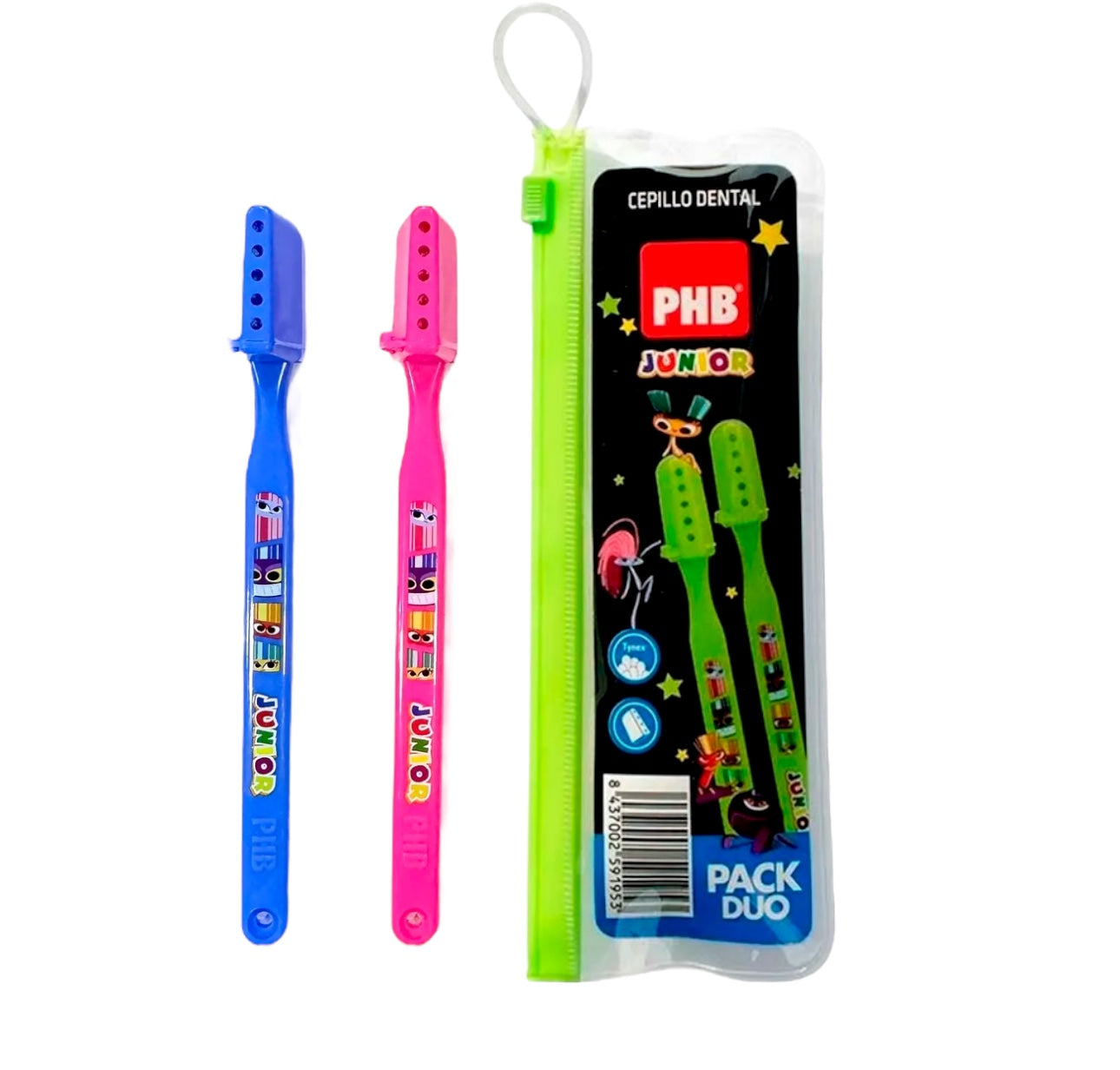 CEPILLO DENTAL PHB  PACK DUO CEPILLO JUNIOR X2 +ESTUCHE