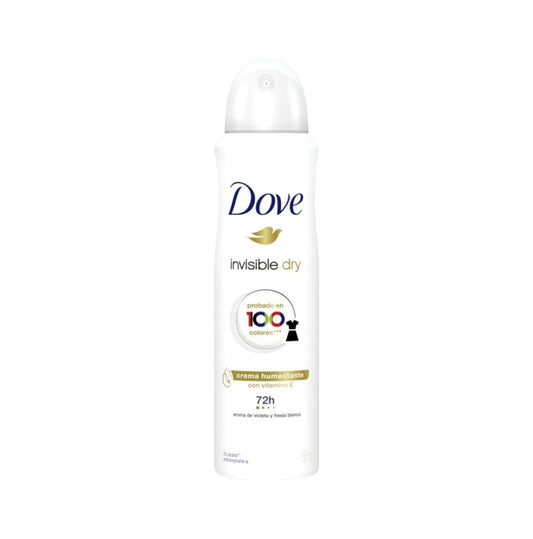 DESODORANTE MUJER DOVE INVISIBLE DRY SPRAY ANTITRANSPIRANTE 48H SIN ALCOHOL 150ML